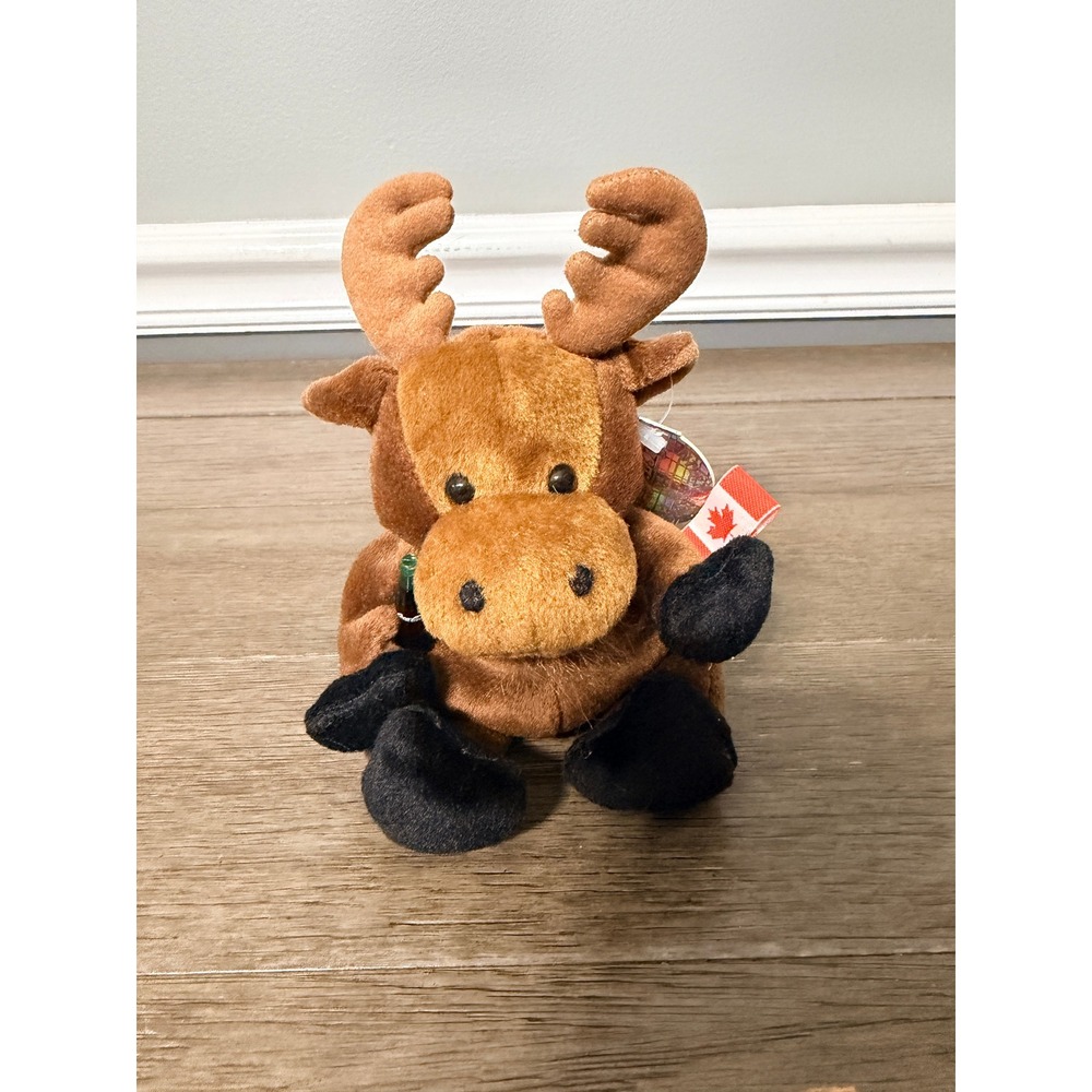 Vintage 1999 Coca-Cola Canada Moose Bean Bag Plush